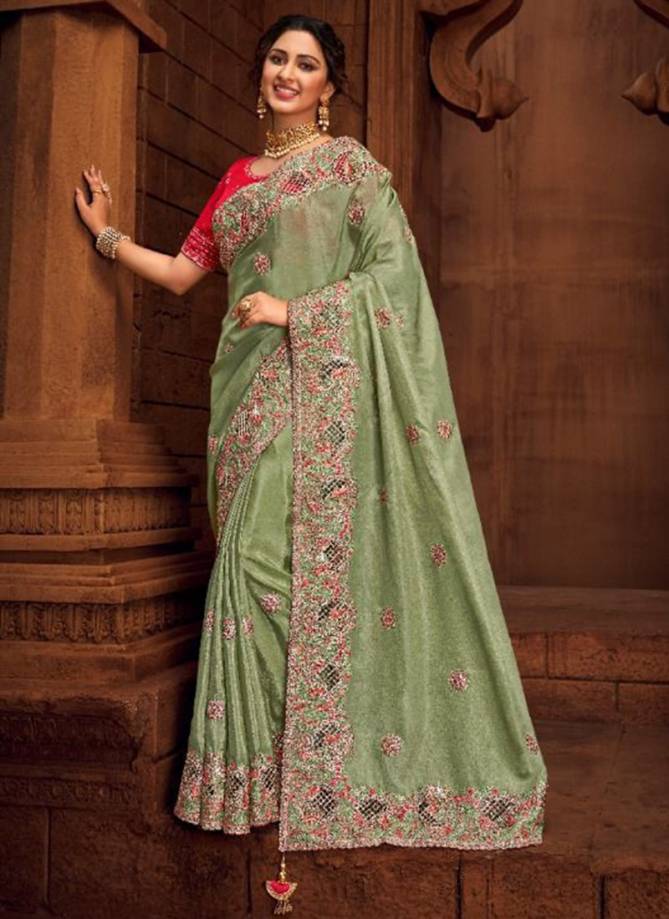 PRERANA Heavy Wedding Wear Silk Latest Fancy Designer Saree Collection